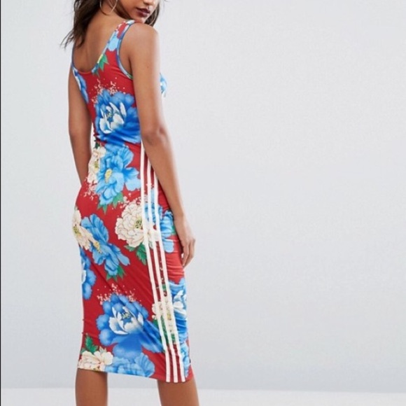 adidas floral dress